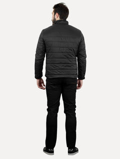 Jaqueta Colcci Masculina Matelasse Gola Alta Preta