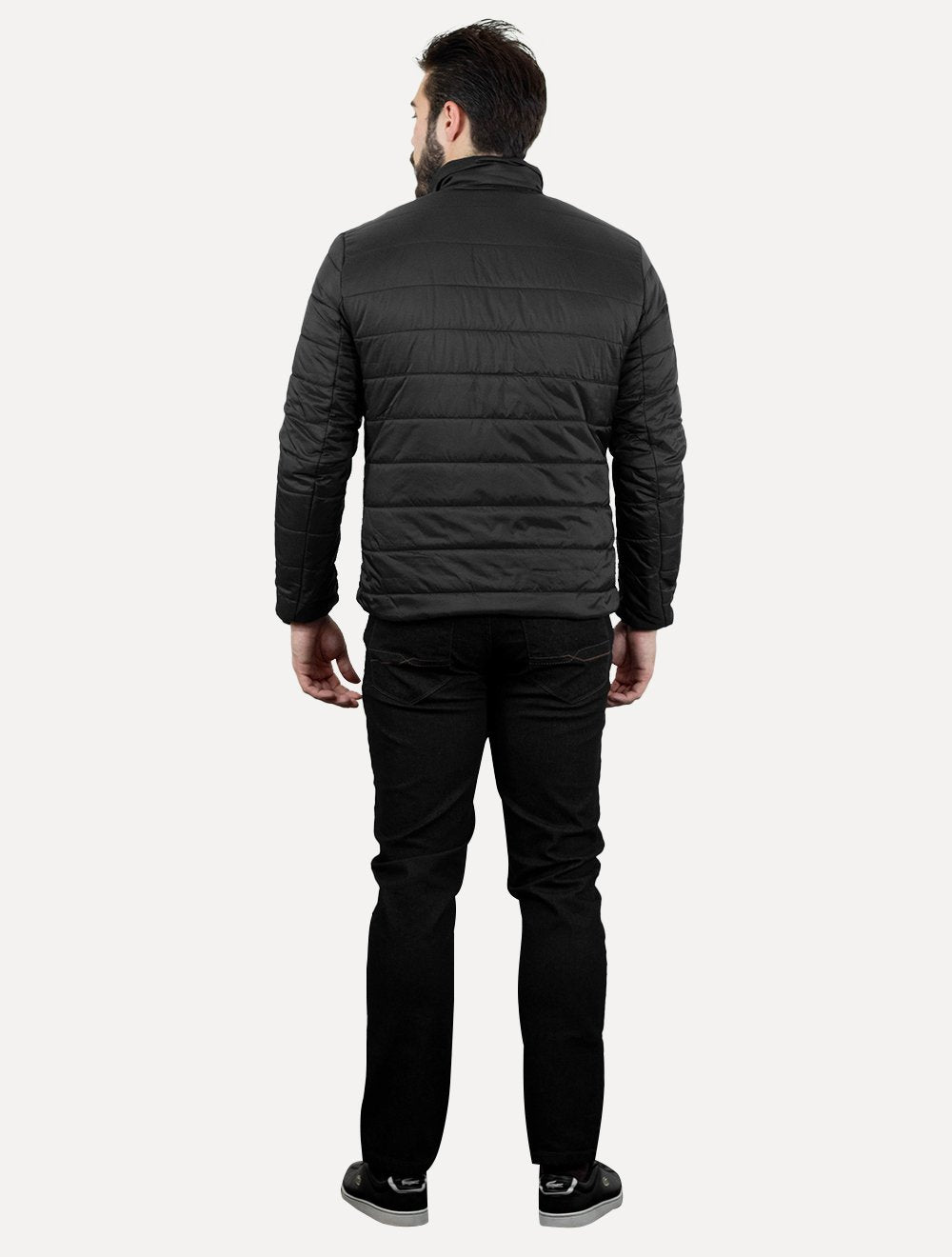 Jaqueta Colcci Masculina Matelasse Gola Alta Preta