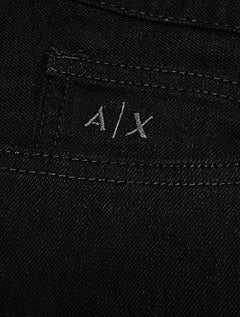 Calça Jeans Armani Exchange Masculina J14 Fleece Slim 5 Pockets Preta