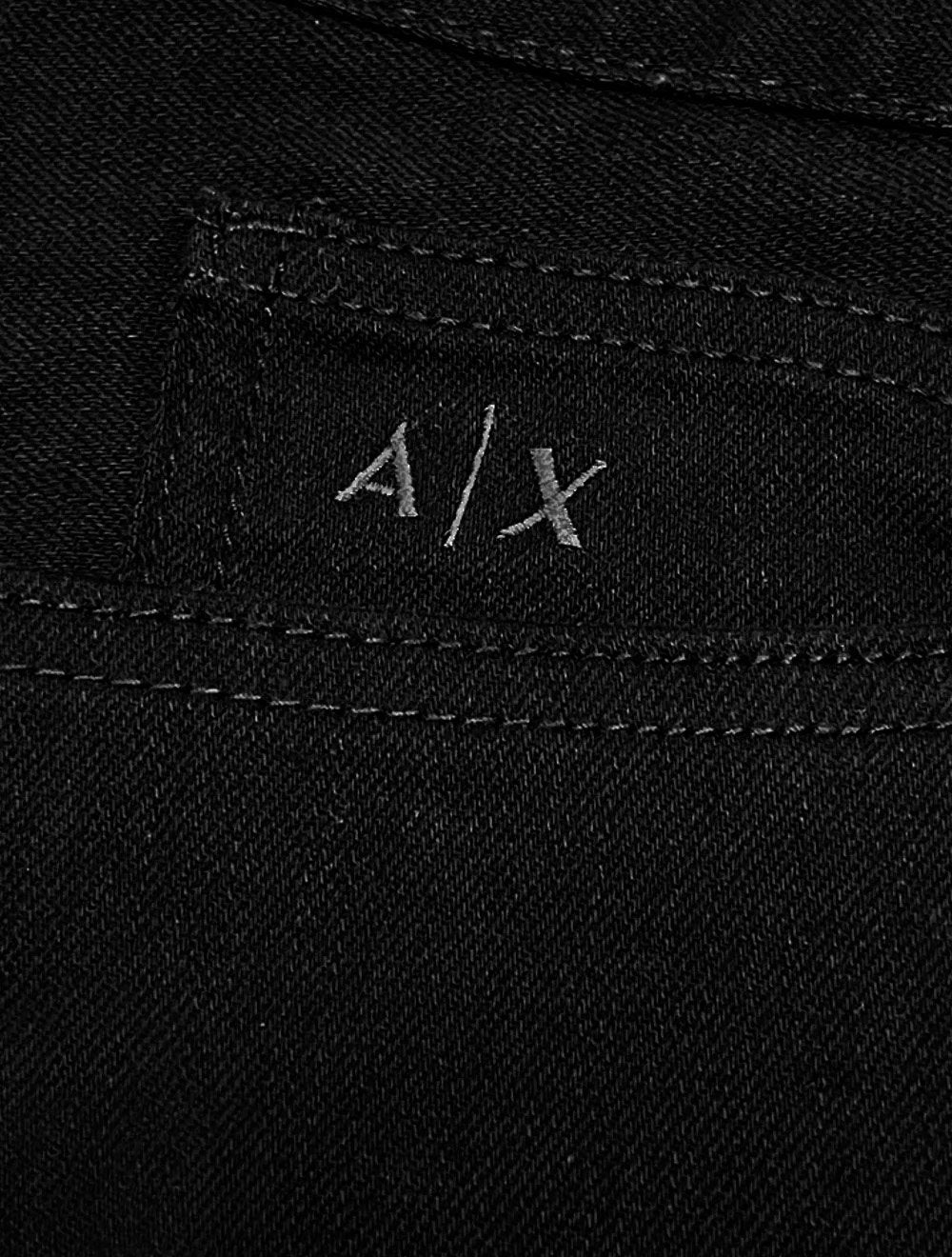 Calça Jeans Armani Exchange Masculina J14 Fleece Slim 5 Pockets Preta