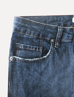 Calça Calvin Klein Jeans Masculina Stretch Destroyed Light Brown Tag Azul Marinho