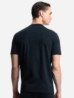 Kit Camisetas Empório Armani Masculina C-Neck Azul Marinho