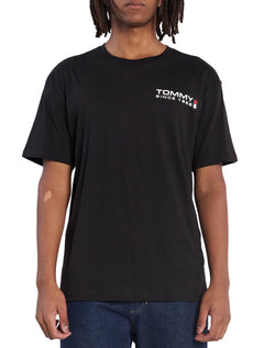 Camiseta Tommy Jeans Masculina Classic Athletic Chest Logo Preta