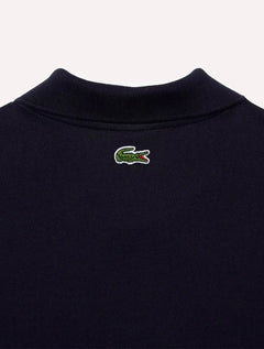 Polo Lacoste Masculina Regular Piquet Quilted Crocodile Badge Azul Marinho