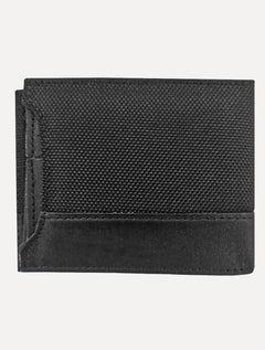 Carteira Sergio K Masculina Dupla Nylon Texture Preta