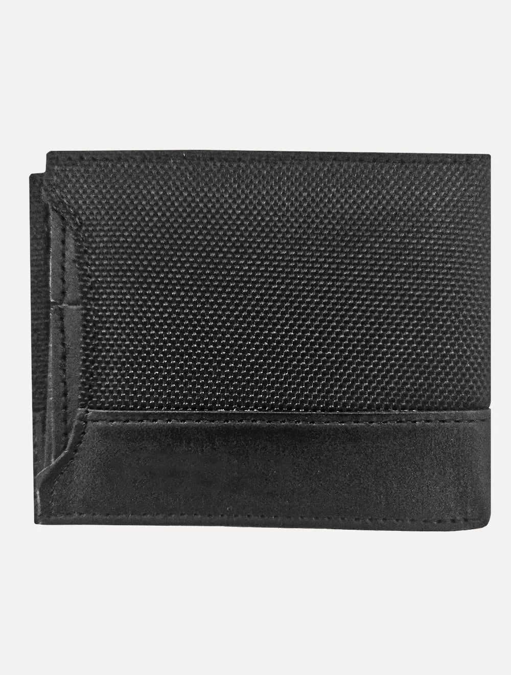 Carteira Sergio K Masculina Dupla Nylon Texture Preta