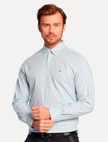 Camisa Tommy Hilfiger Masculina Regular Core Oxford Azul Claro