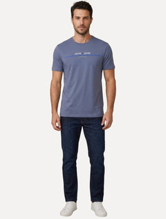 Camiseta John John Masculina Regular Fit Simple Lines Roxo Médio