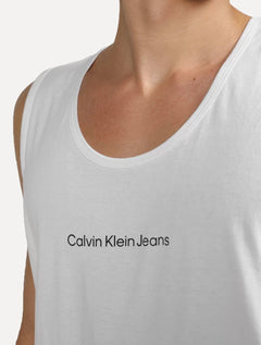 Regata Calvin Klein Jeans | Masculina Front Logo Branca
