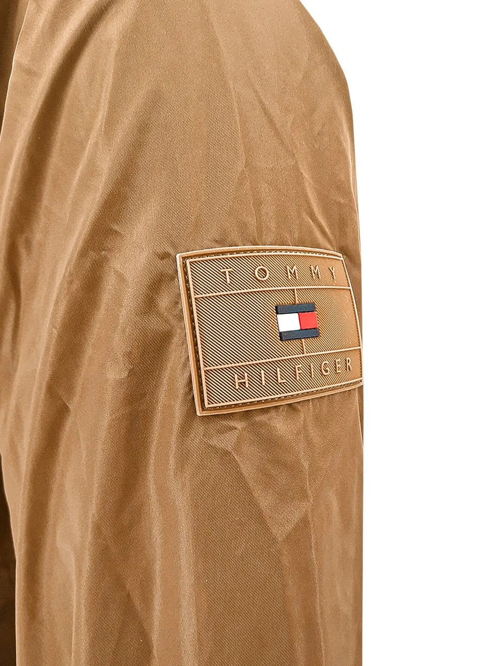 Jaqueta Tommy Hilfiger Masculina Windbreaker Flex Blouson Cáqui