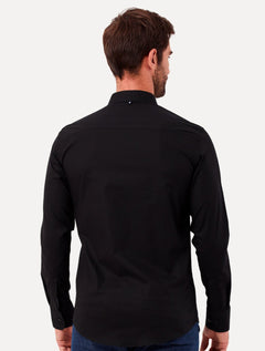 Camisa Original Penguin Masculina Regular Tricoline Bordado Preta