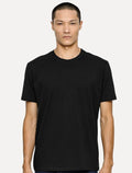 Camiseta K&J Black Masculina Slim Pima Cotton Premium Preta
