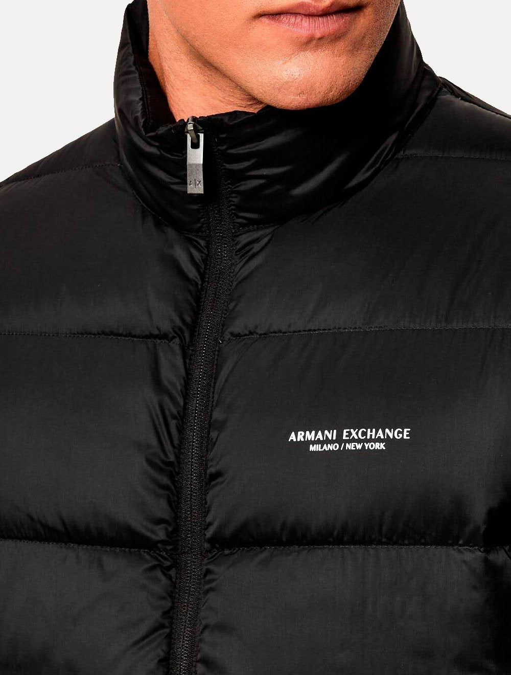 Jaqueta Armani Exchange Masculina Down Nylon Preta