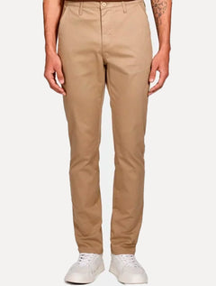 Calça Aramis Masculina Chino Sarja Classica Button Areia