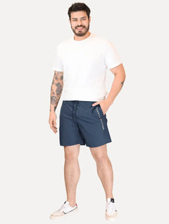 Short Tommy Hilfiger Masculino Long Drawstring Core Logo Azul Médio
