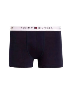 Cueca Tommy Hilfiger Cotton Stretch Trunk Azul Cinza Mescla Marinho Pack 3UN