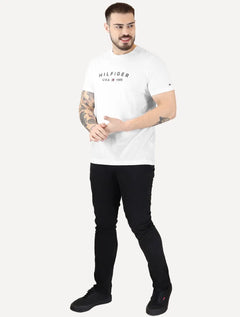 Camiseta Tommy Hilfiger Masculina Fathers Arc USA Branca