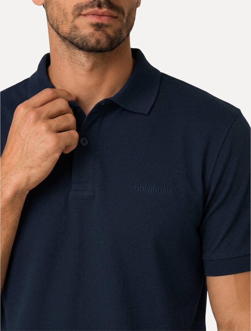 Polo Individual Masculina Comfort Pima Soft Touch Azul Marinho