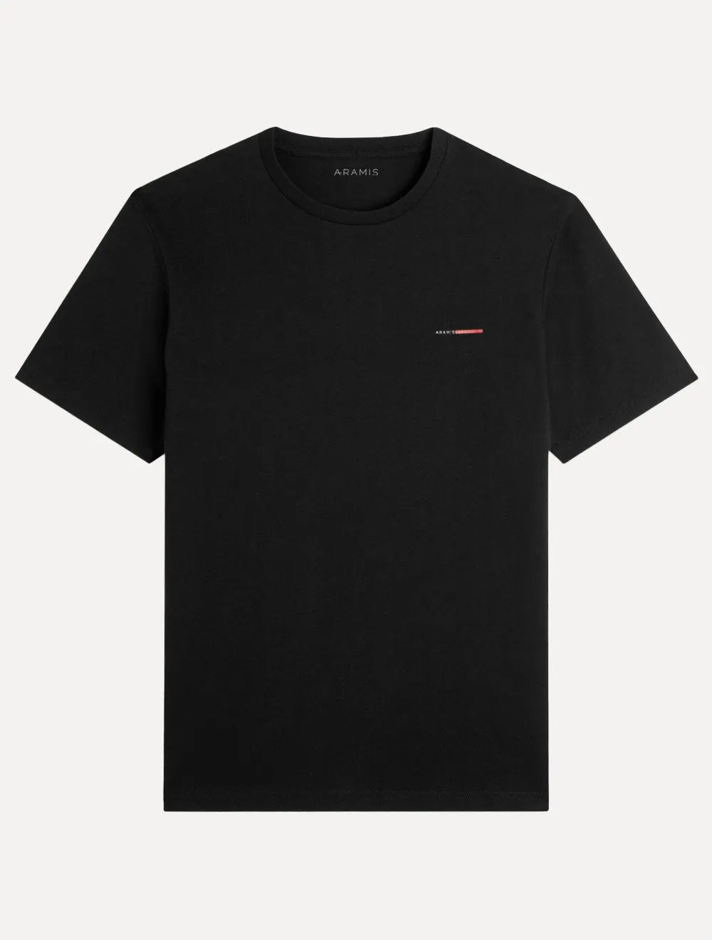 Camiseta Aramis Masculina Estampa Assinatura 1995 Peito Preta