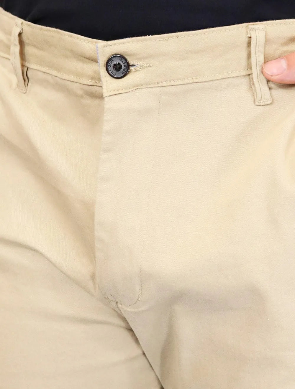 Calça Tommy Hilfiger Masculina de Sarja Brooklyn Creme