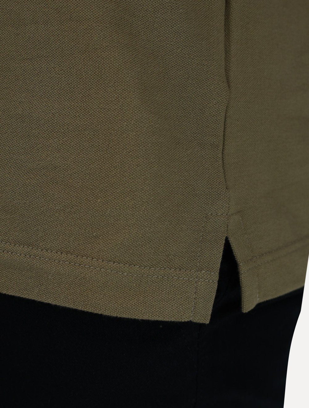 Polo Aramis Masculina Regular Basic Piquet Mono Logo Cáqui Medio