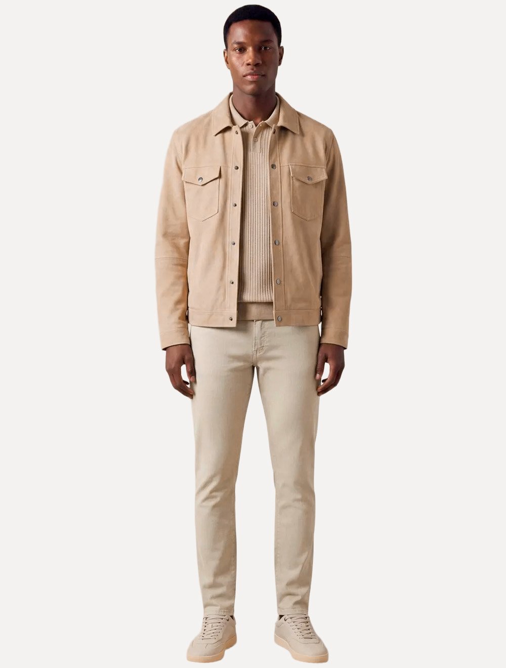 Calça Reserva Jeans Masculina Slim Color Areia