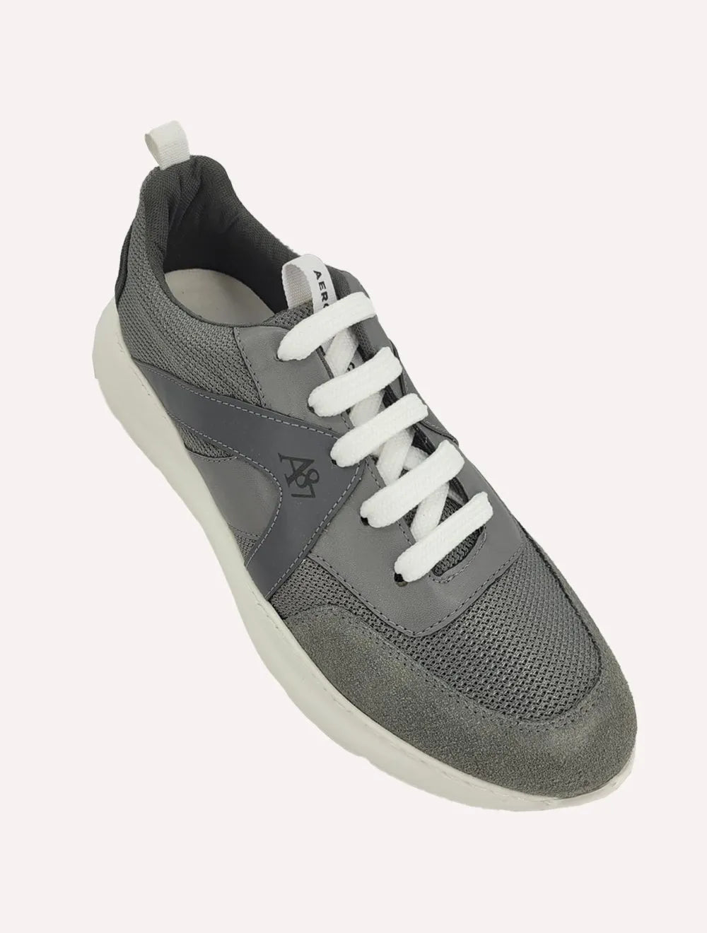 Tênis Aeropostale Masculino Casual Recorte Textile A87 Cinza