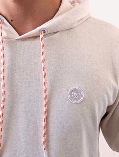 Blusão King & Joe Masculino Malha Capuz Off-White