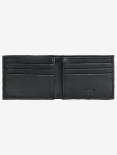 Carteira Levis Masculina Couro ID Bifold Texture Preta