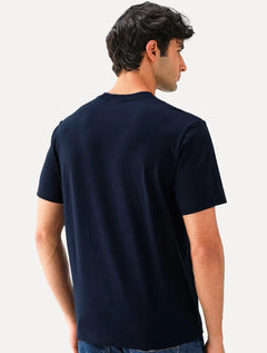 Camiseta Lacoste Masculina Classic Fit Pocket Azul Marinho