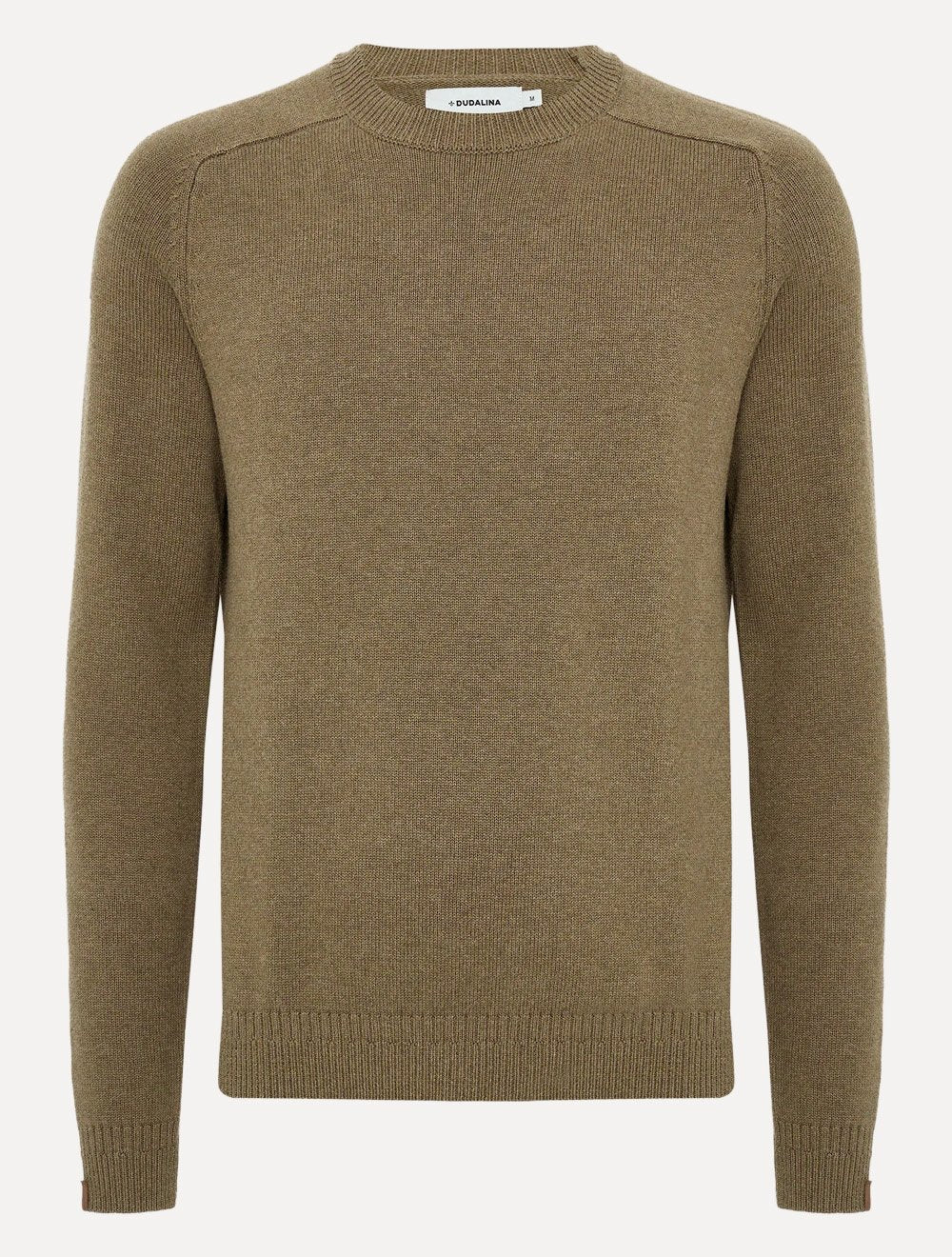 Suéter Dudalina Masculino Tricot Textura Rustic Cáqui Médio