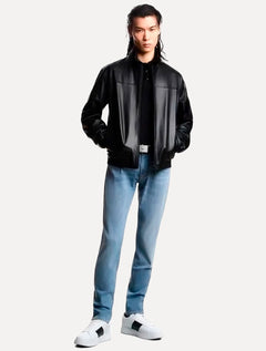 Calça Jeans Empório Armani Masculina J06 Slim Fit  Cintura Regular Azul Claro