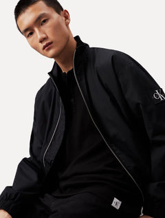 Polo Calvin Klein Masculina Regular Manga Longa Gola Portuguesa Preta