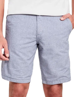 Bermuda Reserva Masculina Oxford Forro Meia Malha Marinho Mescla