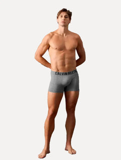 Cueca Calvin Klein Trunk Intense Power Seamless Eco Cinza Mescla