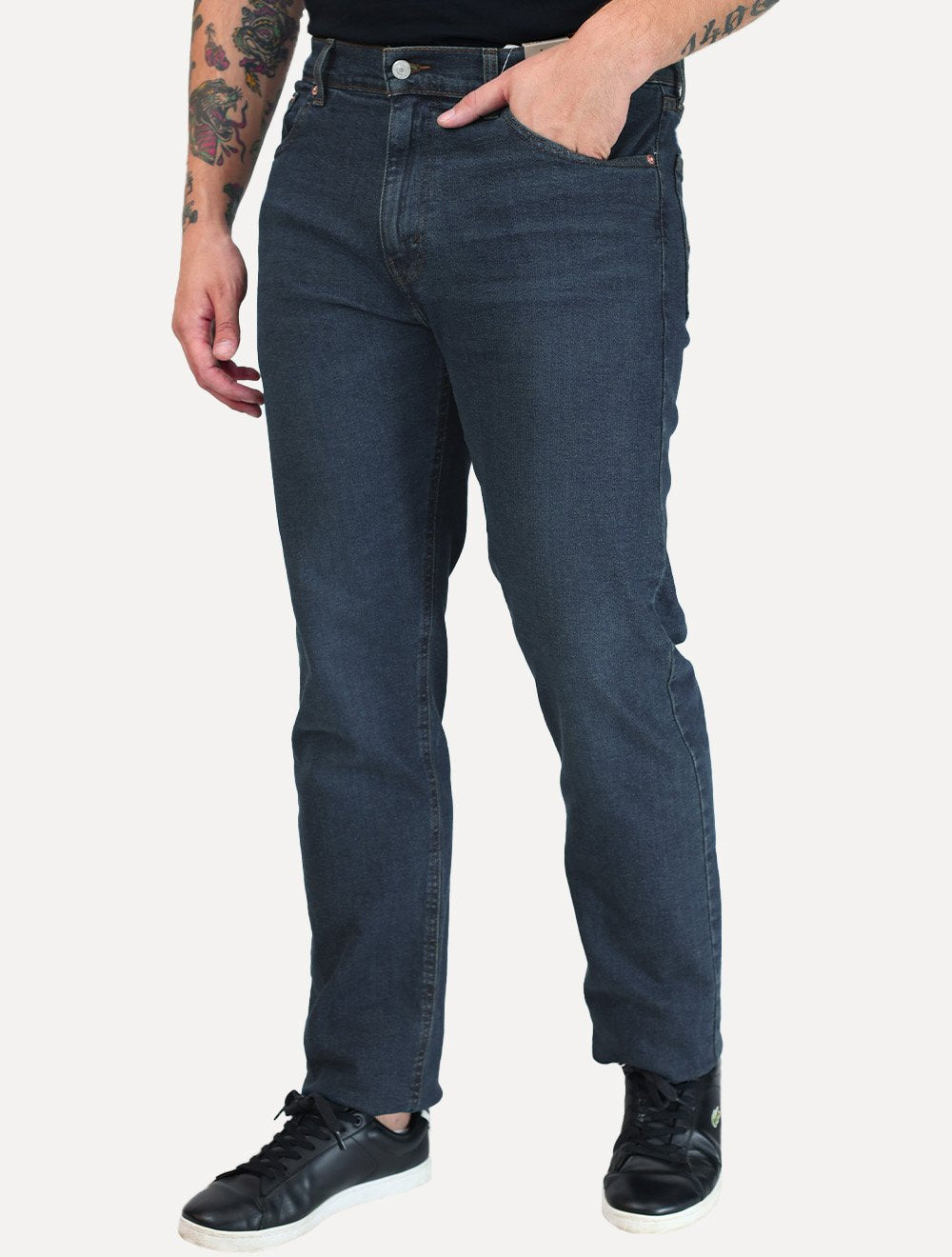 Calça Levis Jeans Masculina 505 Regular Azul Mescla