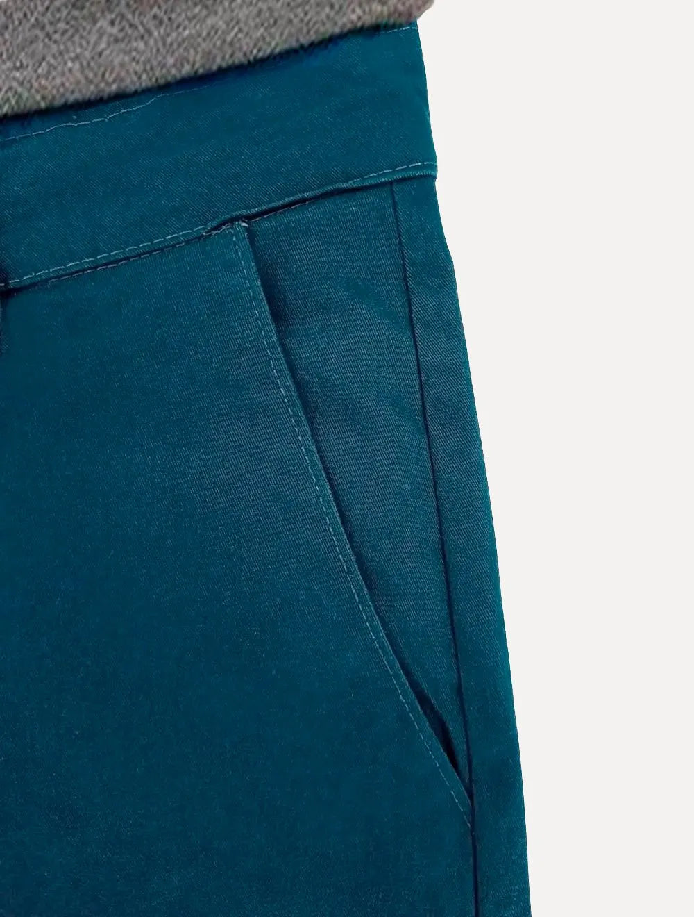 Calça Tommy Hilfiger Masculina de Sarja Brooklyn Azul Cobalto