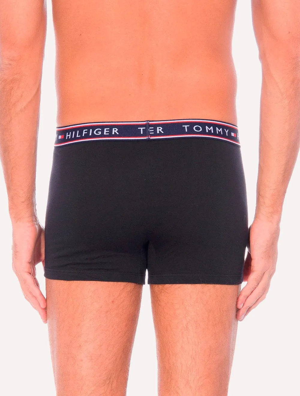 Cueca Tommy Hilfiger Cotton Stretch Trunk Colors Preta Pack 3UN