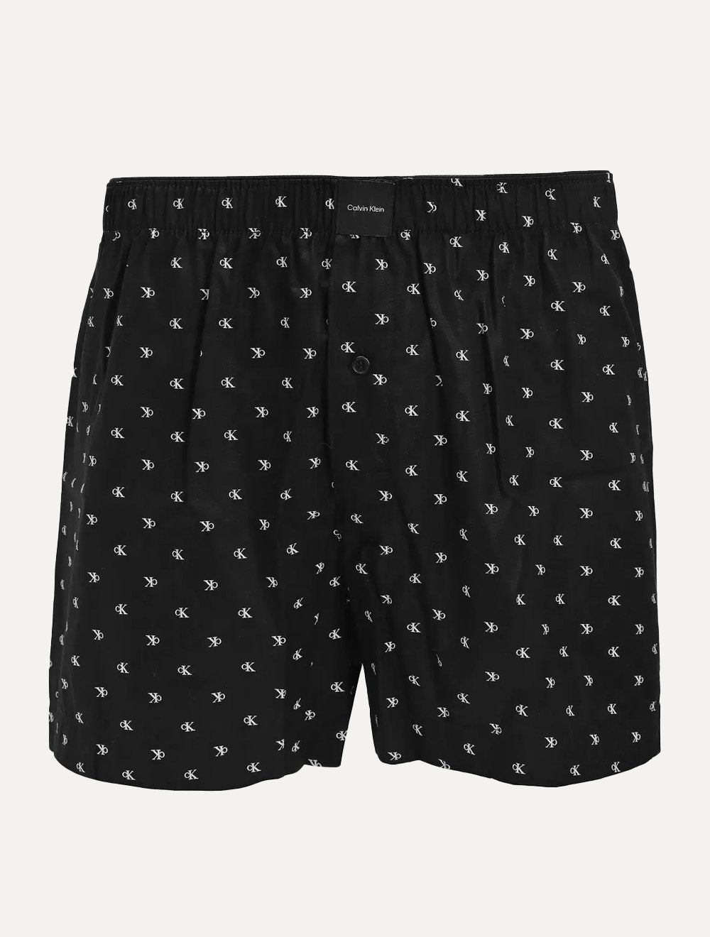 Cueca Calvin Klein Samba Canção Modern Print Diamond Logo Preta