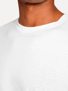 Camiseta Aramis Masculina Basic 3D Rubber Logo Branca