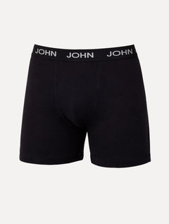 Cueca John John Boxer Poliamida Preta Pack 3UN