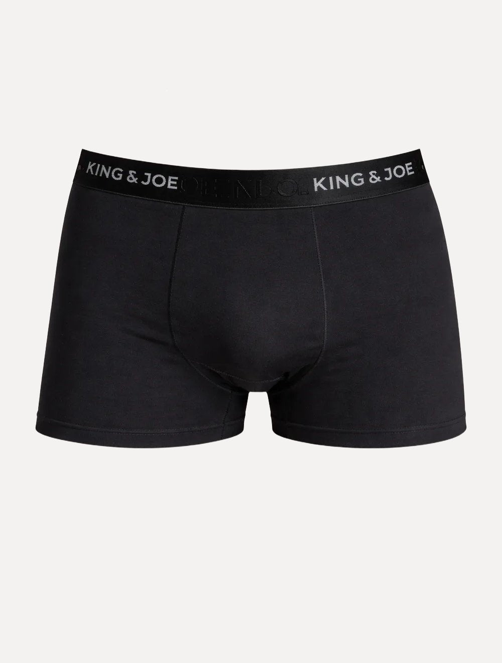 Cueca King & Joe Boxer Lisa Black Waist Logo Preta Pack 2UN