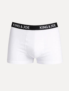 Cueca King & Joe Boxer Lisa Logo Branca Pack 2UN
