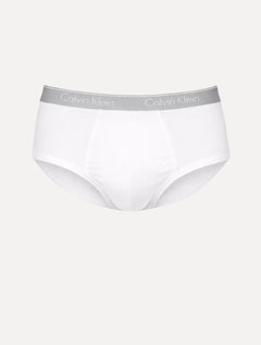 Cuecas Calvin Klein Brief Cotton Print Branca Pack 2UN