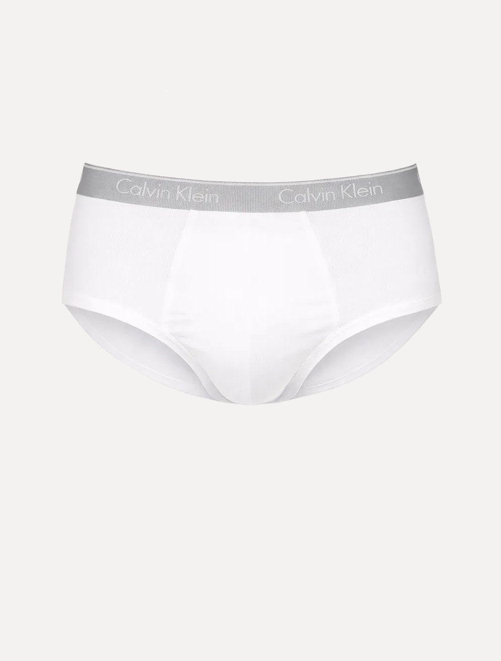 Cuecas Calvin Klein Brief Cotton Print Branca Pack 2UN