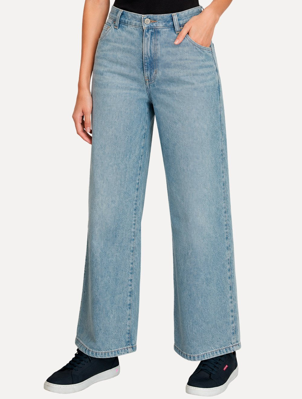 Calça Levis Jeans Feminina 501 Crop Lightweight Azul Claro