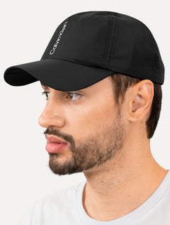 Boné Calvin Klein Masculino Swim Vertical Logo Preto
