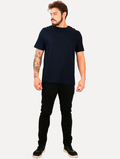 Camiseta Individual Masculina Comfort Icon Azul Marinho