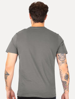 Camiseta Columbia Masculina Light Logo Cinza Escuro