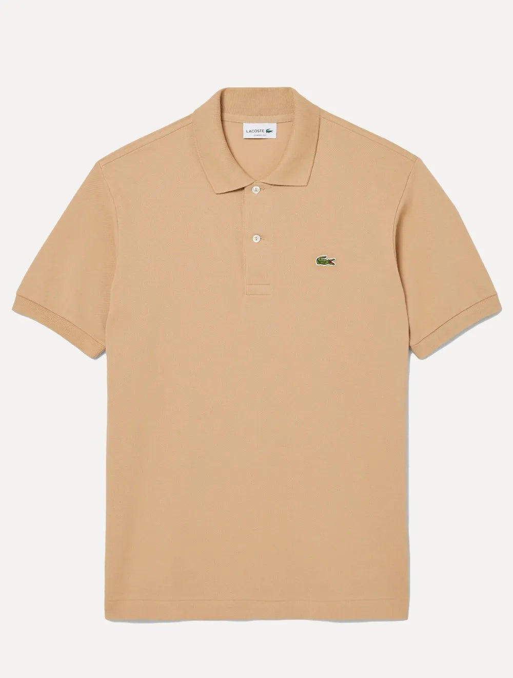 Polo Lacoste Masculina L.12.12 Cáqui Claro